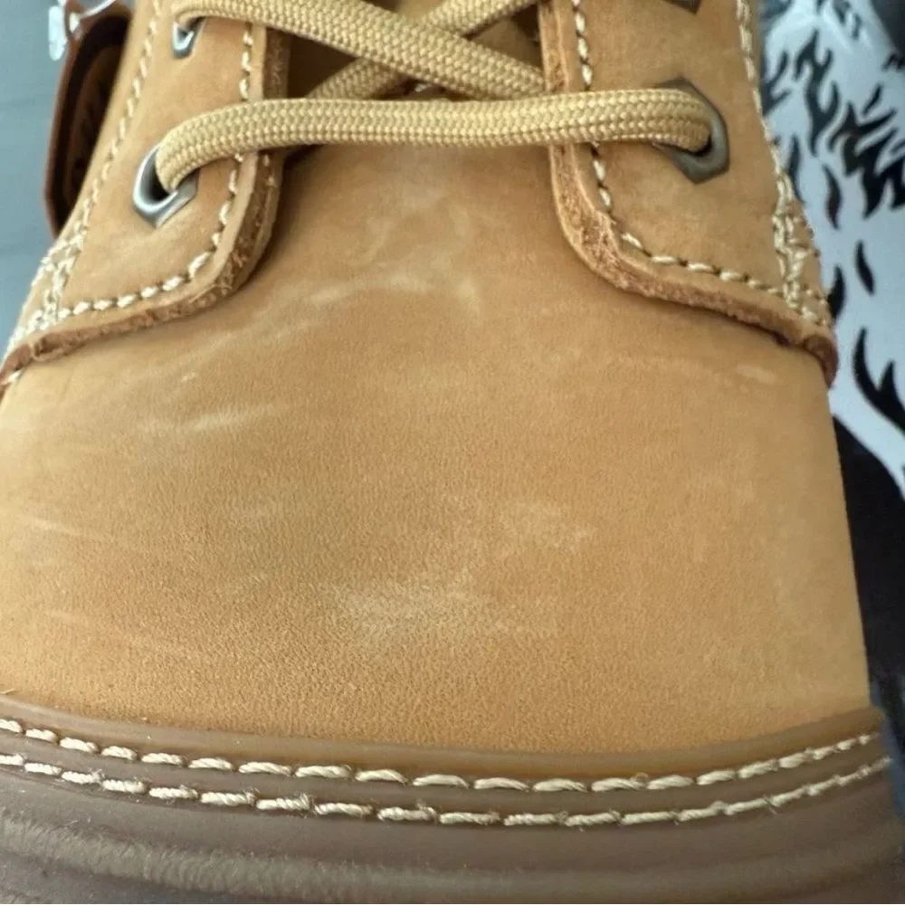 OUXX Men's 10 Wide Steel Toe Work Boots Tan Leather ASTM F2413-18 NEW